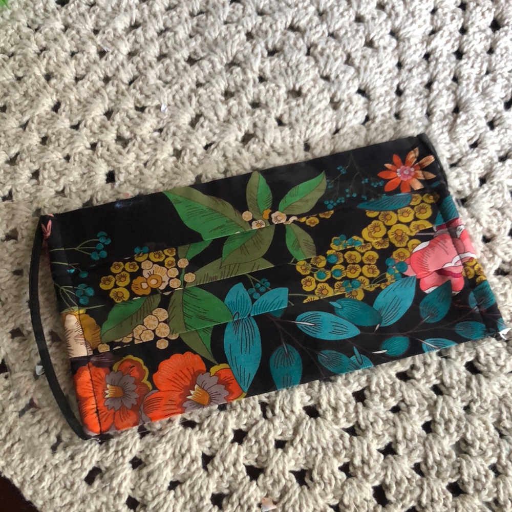 Johnny Was Floral Face Mask with Vibrant Colors
